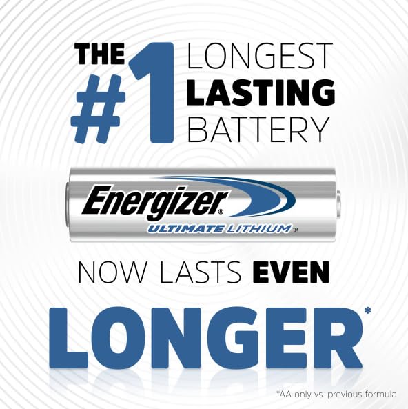 Energizer Ultimate Lithium AA Batteries 24 Pack 1.5V Long-Lasting for High-Drain Devices Cameras & Flashlights product thumbnail 4