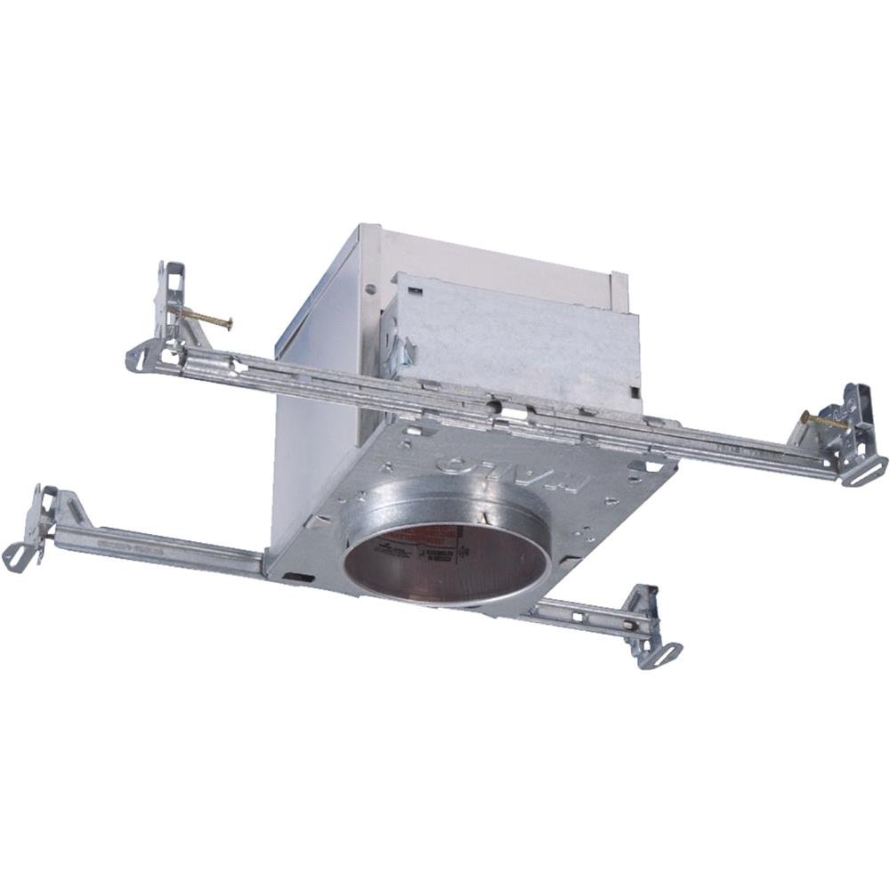 HALO H99ICAT Recessed Lighting Housing for New Construction Ceiling, Insulation Contact, Air-Tite, Aluminum, 4 in.