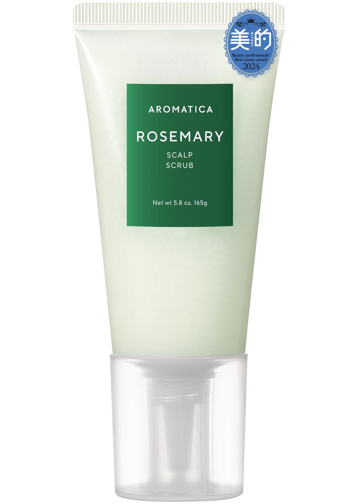AROMATICA Rosemary Scalp Scrub, Sulfate-free, Silicone Free, Vegan - Salt-activated and Exfoliated Scalp