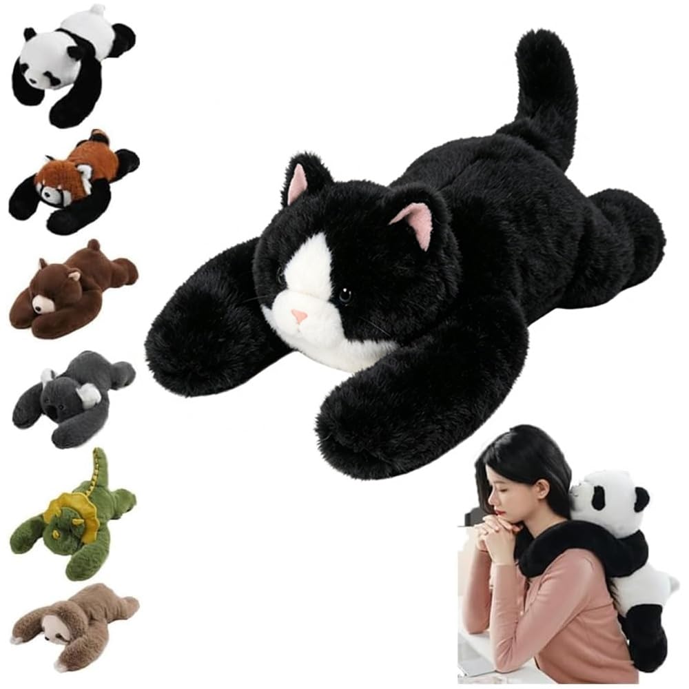 Weighted Plush Animals, The Weighted Animals for Adult, Hugging Pillow for Anxiety Relief & Sleep Support (Black Cat, 30CM) โ image 1