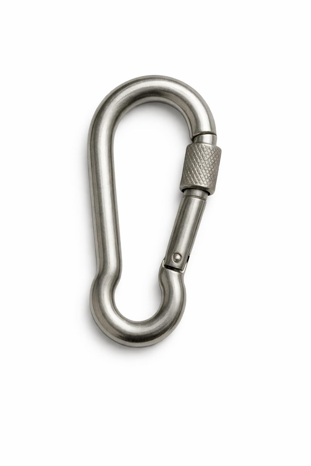 Karabiner mit Sicherungsmutter 4-10 mm Edelstahl V4A (AISI316) Schraubkarabiner, seewasserfest, für Seile, Ketten, Outdoor, Marine, Korrosionsbeständig, besonders langlebig.