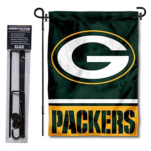 Green Bay Packers Garden Flag with Stand Holder