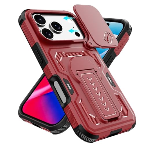 Coque compatible avec iPhone 17 Pro protection arrière antichoc rouge