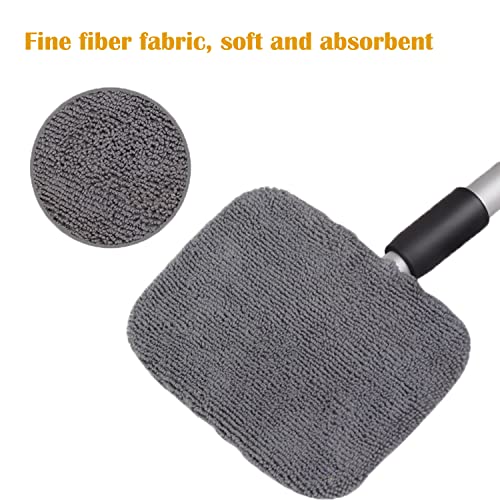 Car Windshield Cleaner Wand Cleaning Kit Interior,Car Window Cleaning Tools For Wiper Fluid And Defogging,Invisible Glass Cleaner Automotive Tools With Spray Bottle #TOP3