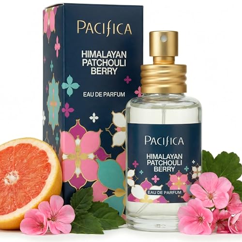 Pacifica Beauty, Himalayan Patchouli Berry Spray Perfume, Made with Natural & Essential Oil, Grapefruit + Patchouli Notes, Clean Perfume & Fragrance, Vegan + Cruelty Free, Phthalate-Free, Paraben-Free