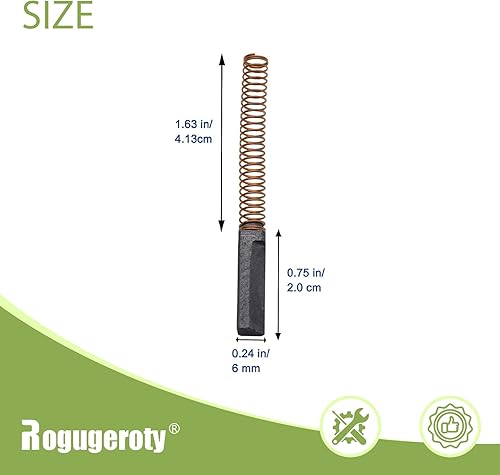 Miniatura 4 de W10380496 W10260958 Cepillo de motor de carbono para mezclador KitchenAid WPW10380496VP PS3495098 (paquete de 4)