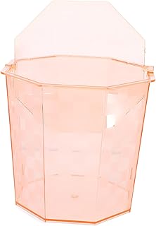Garbage Can with Lid for Office Desk Compact Impact-Resistant Desktop Trash Bin for Bedroom Kitchen Living Small Wastebasket Container for Makeup Food Scraps Coffee Grounds