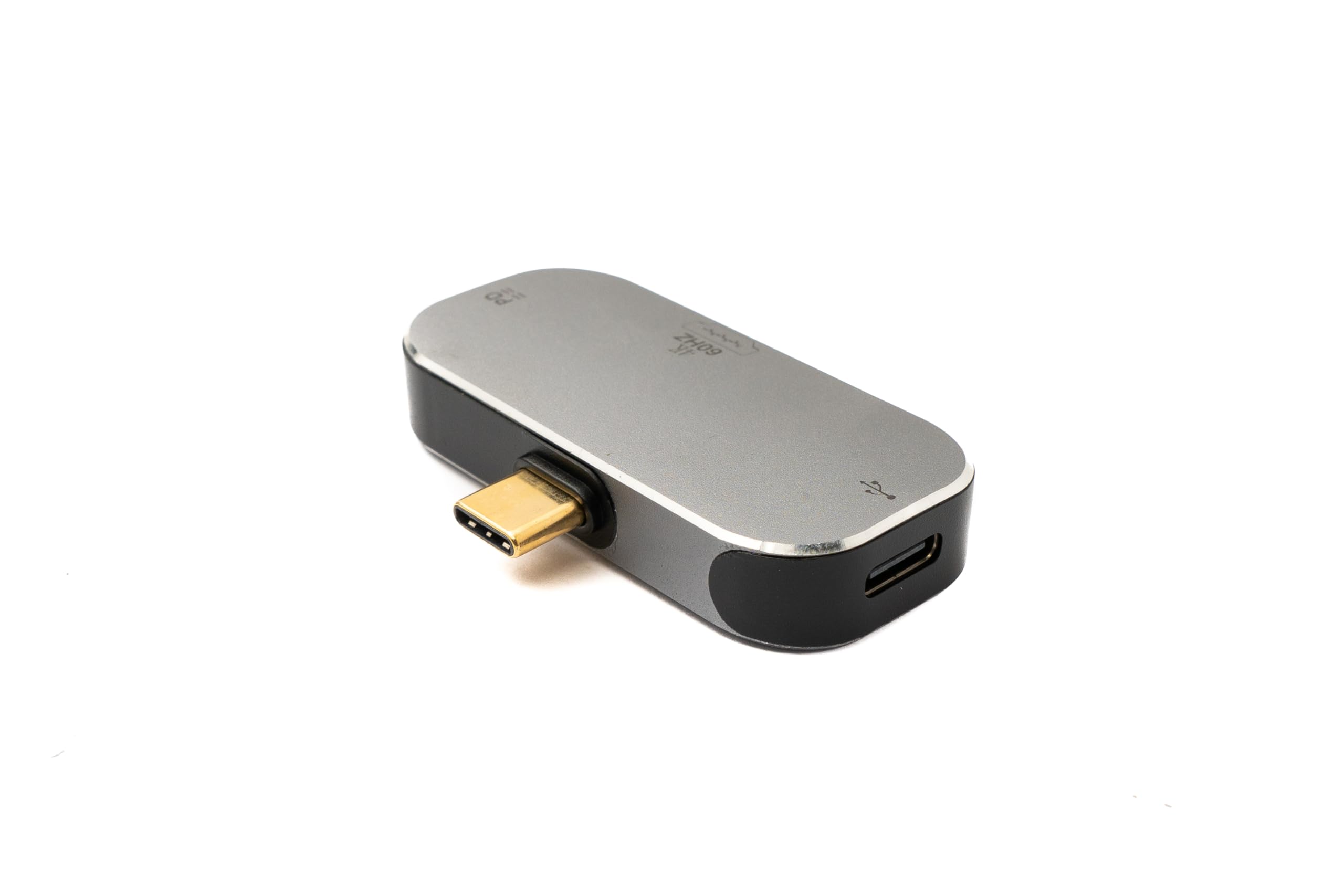 Adaptador USB 3.1 Tipo C a doble conector y cable HDMI 4K hembra gris 5