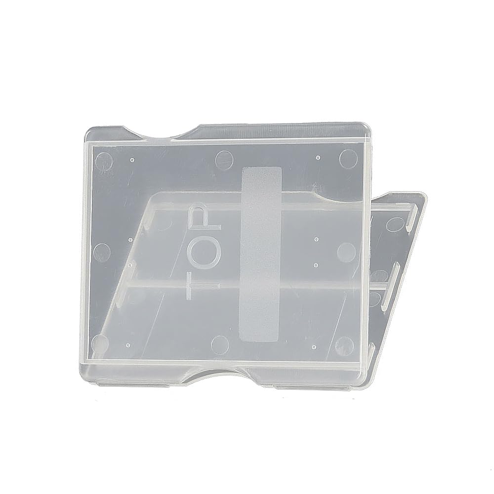 TopHomer Glass Slides Storage Box, Plastic Slides Holder with Division Design for Scientific Research Laboratory Equipment (for 2 PCS Glass Slide)