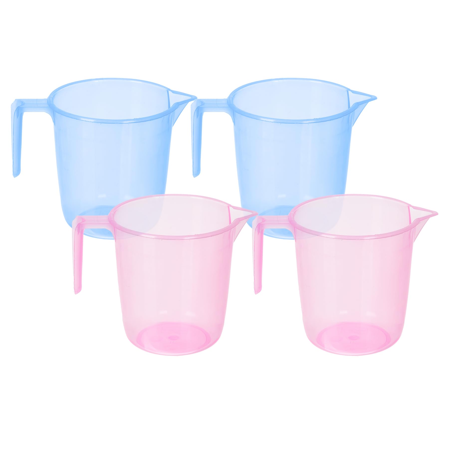 Kuber Industries Pack of 4 Bathroom Mug | Multipurpose Bath Rinse Mug for Bathroom | Reusable Bath Mug | Wash Mug for Toilet | Mug for Washroom | 1100 ML | Transparent | Blue & Pink (B0CY2Q3TGX) Amazon Price History, Amazon Price Tracker