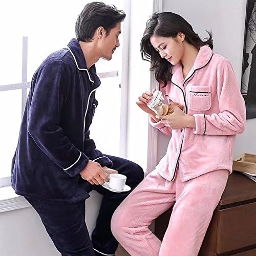 Amazon Co Jp ノーブランド品 ルームウェア もこもこ 前開き 大きいサイズ ルームウェア 冬 上下セット パジャマ メンズ ネイビー部屋着 ルームウェア 冬 部屋着 レディース ピンク部屋着 セットアップ 前開き パジャマ レディース 冬用 パジャマ 男性2xl ファッション