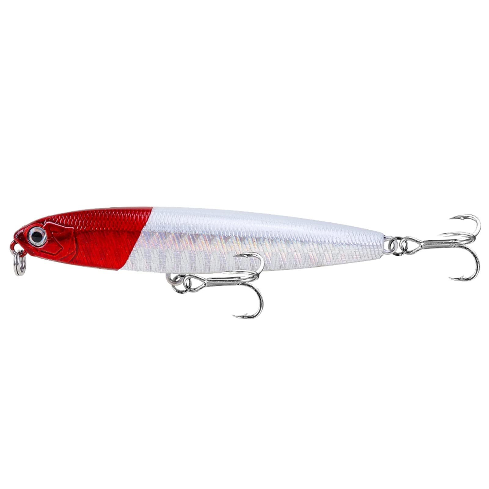 10 sztuk 8cm 12/18g Przynęta na okonia z haczykami Trident Tonące Woblery Sztuczna Przynęta Realistyczna twarda przynęta Minnow Jigging Pesca Sprzęt wędkarski