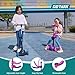 Gotrax KS3 Pro Kick Scooter for Kids, One Key Removable Seat & 3 Extra Wide PU Light-Up Wheels and Anti-Slip Deck, Adjustable Height Handlebar and Lean-to-Steer, Foldable Scooter for Children Aged 2-8