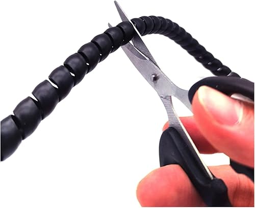 Miniatura 4 de Tubo espiral de gestión de cables de 1M, tubo de poliuretano termoplástico (TPU, línea organizadora de línea, tubo de cuerda protectora de 0.236 in,