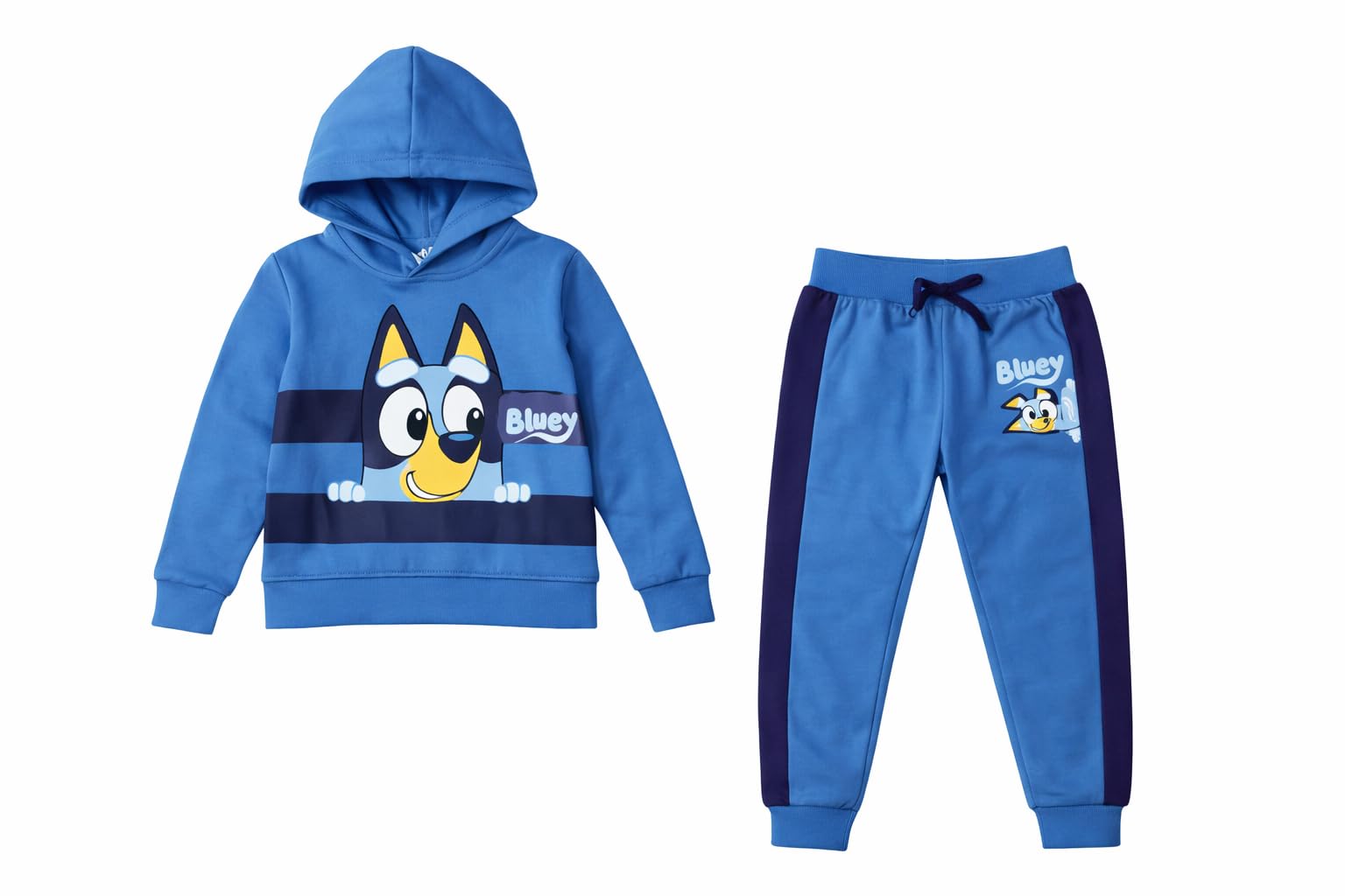 BlueY Tuta da jogging per bambini, con maglia e pantaloni, blu, 12 mesi – 6 anni