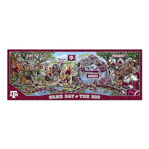 Image of YouTheFan NCAA Texas A&M Aggies inchGame Day At The Zoo inch 500 Puzzle
