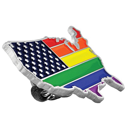 Image of PinMart Gay Pride LGBT Enamel Lapel Pin
