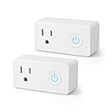 WiFi Heavy Duty Smart Plug Outlet, No Hub Required with Timer Function, White, Compatible with Alexa and Google Assistant, 2.4 Ghz Network Only (2 Pack)