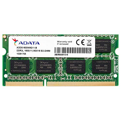 ADATA 8GB DDR3L/DDR3 1600MHz 204-Pin SODIMM Laptop/Notebook Memory 