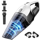 Handheld Vacuum Cleaner 8000Pa Powerful Suction, Cordless Wet Dry Hand Vac With 100W Rechargeable 14.8V Lithium Quick Charge Tech, Double HEPA Filter, Lightweight Vacuum for Home Pet Hair Car Cleaning
