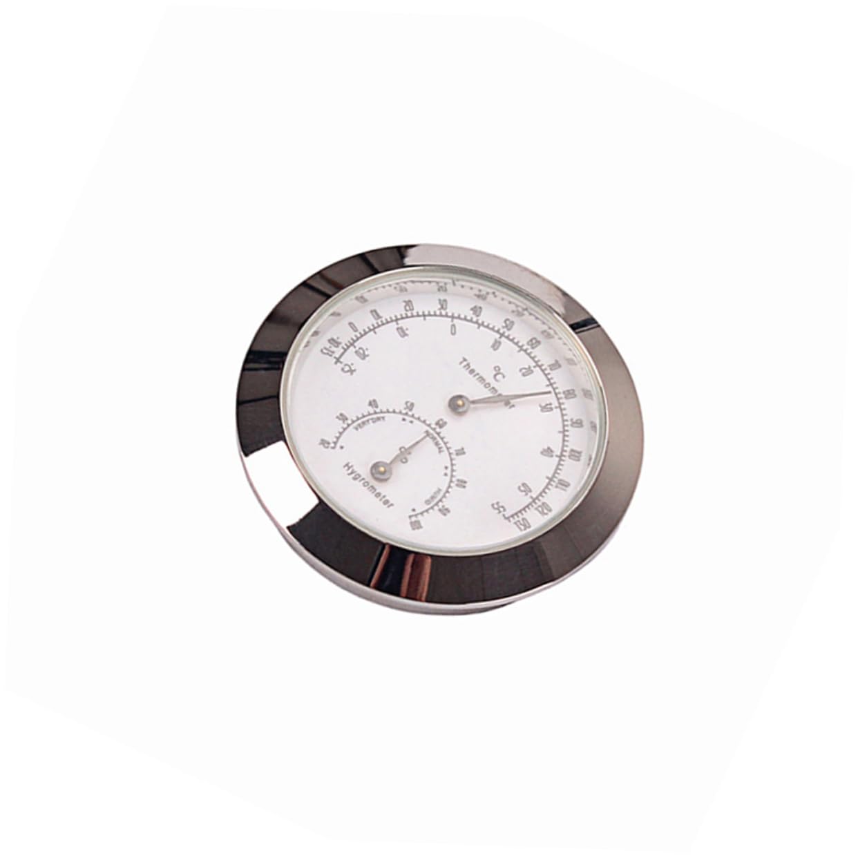 HANABASS Humidity Meter Thermometer for Violin Round Hygrometer for Guitar Case Home Office Hotel Fahrenheit Centigrade