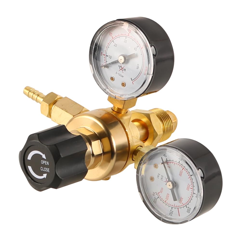 Mini Regulator Ciśnienia Gazu Regulator Ciśnienia Do 200 Bar Wykonany Z Mosiądzu Do Argonu Co2 Mieszanka 18 Mieszany Gaz Ochronny Do Tig