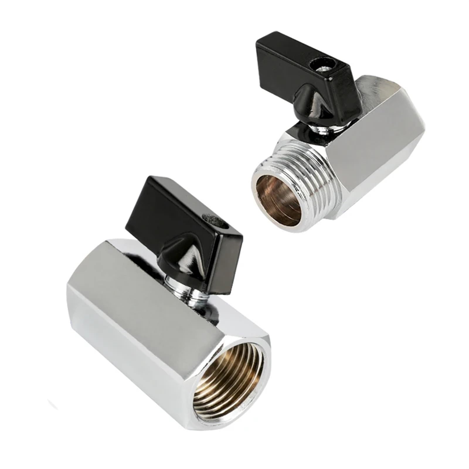 1/8" 1/4" 3/8" 1/2" mosiężny zawór kulowy gwint G mini wtyczka do gniazda sprężarki powietrza, wody, gazu, oleju, zawór odcinający (męski do żeńskiego 04)