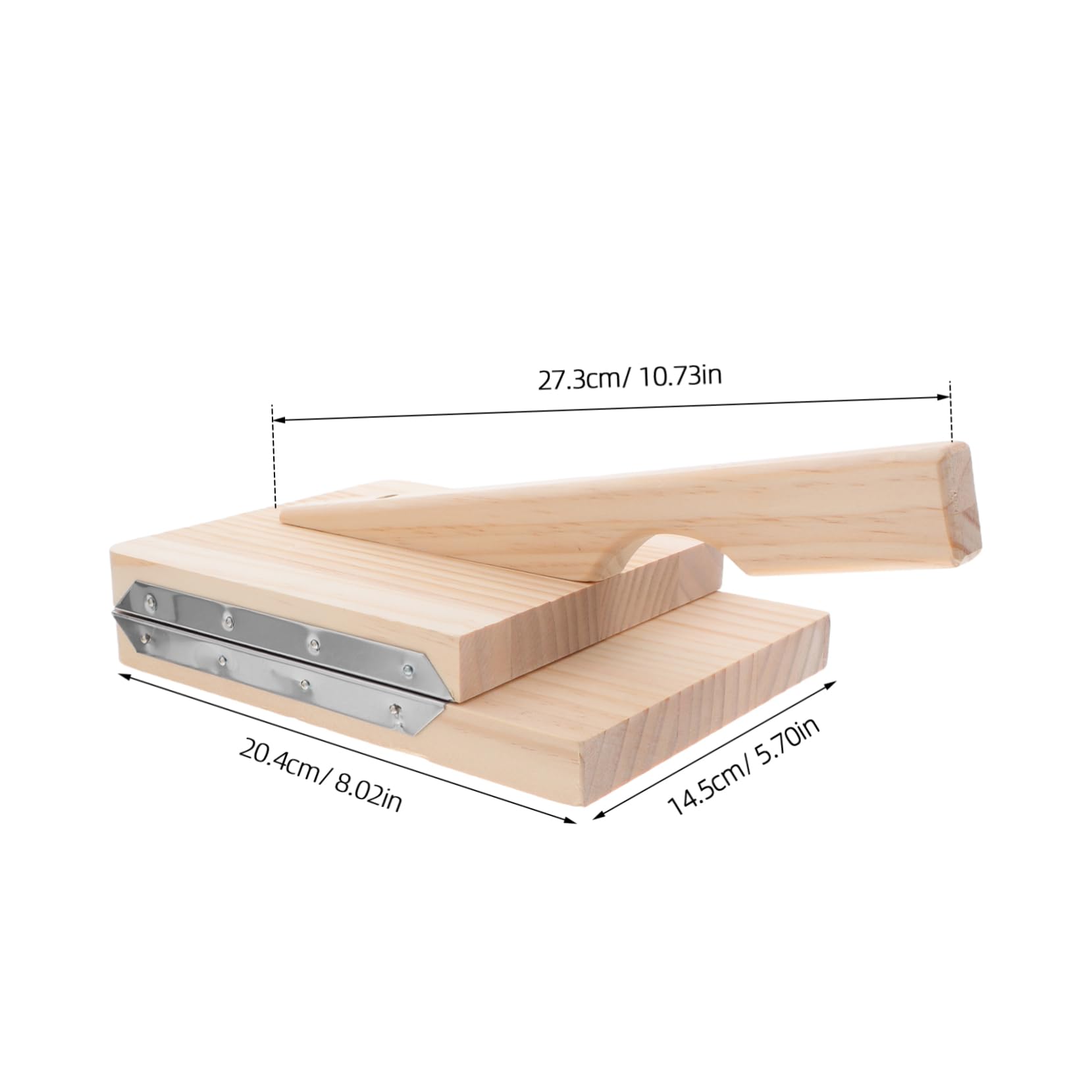 Gatuida Pressa per Pasta in Legno per Sfoglia di Ravioli e Gnocchi, Utensile da Cucina in Legno Impugnatura Ergonomica Adatta per Uso Domestico e Ristorante