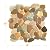 FuStone Decorative Tiles Interlocking Tumbled Pebble Tiles (5-Sheets) Kitchen Floor Bathroom Patio Stone Tile for Indoor and Outdoor Use Natural River Rock Stones SA-CP007-5