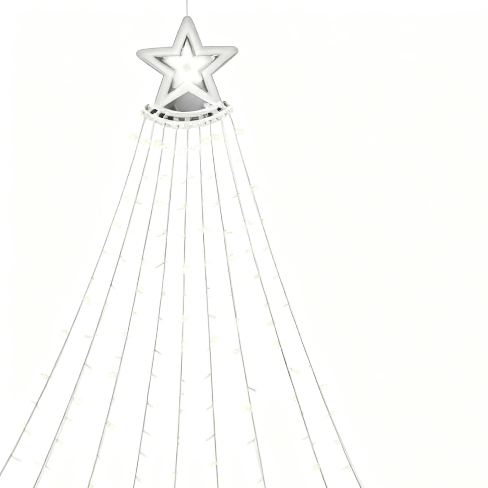 Luces Solares De Navidad 3.35 Metros Varios Modos con Temporizador Remoto | Decoración de Exterior con Energía Solar para Jardín Sendero Patio Porche Árbol Sala de Estar Navideña Boda Año