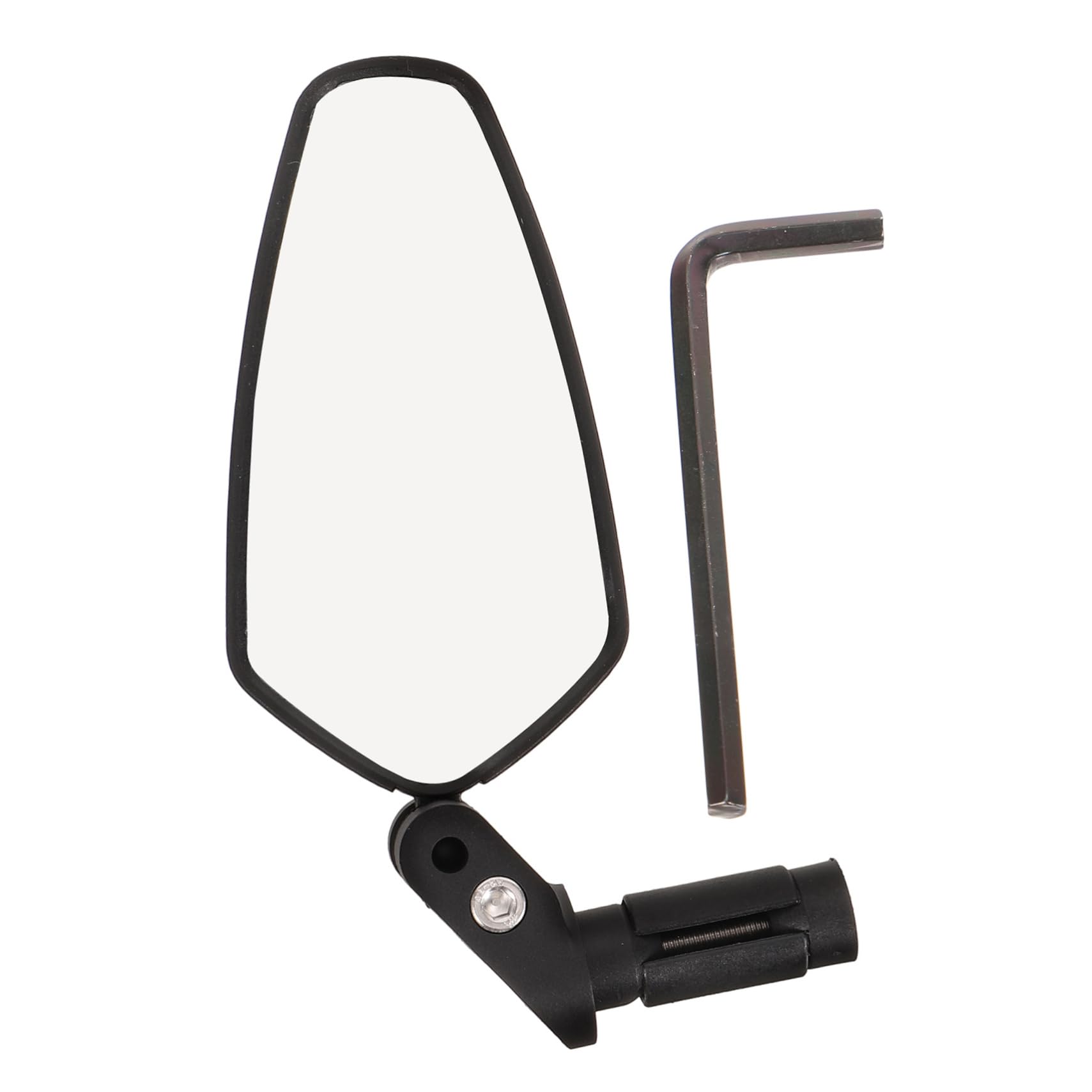 Sosoport Rückspiegel Fahrradspiegel montieren Schild Fahrrad Seitenspiegel Radfahren Rennrad Spiegel Rennradspiegelsicherheitsinstrument Rückansicht für Fahrrad Nylonharz Schwarz