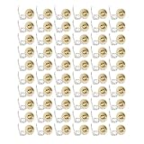 GU10 Fassung für LED und Halogen, GU10 Fassung Sockel aus Keramik mit Qualitäts Silikonkabel, 60 Stück