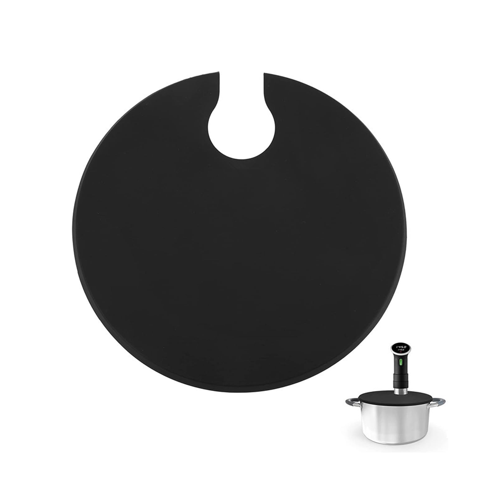 Silikon-Sous-Vide-Deckel Für Anova | Durchmesser 27,94 Cm, Dick 1 Cm, Reduziert Verdunstung, Ideal Für Langzeitkochen