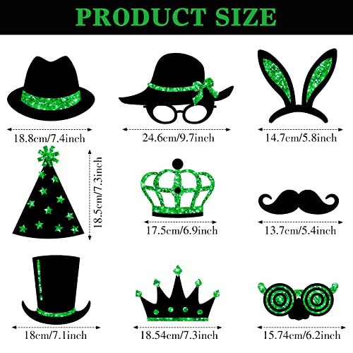 Zonon 24 Pieces Funny Photo Booth Props:Halloween,Christmas,Family Reunion, Class Reunion, Birthday, Weddings, Prom Disco Mardi Gras Party Supplies - Mix of Hats, Lipstick, Tie - Image 4