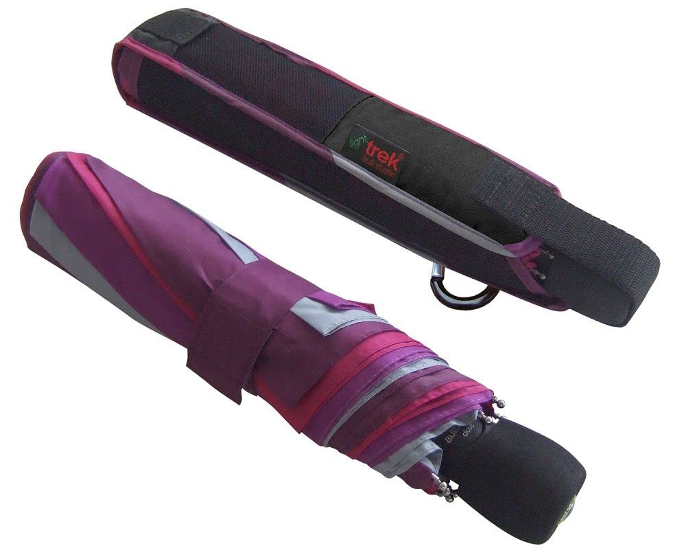 EuroSchirm Light Trek Autom Regenschirme Pink/Violett One Size