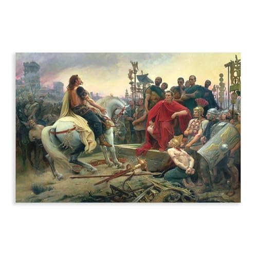 Toile Vercingetorix 50x75 cm GIEIG sans cadre pour decoration murale salon