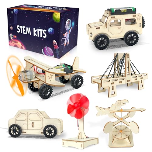 kortes 24Pack STEM Kits for Kids Classroom, Science Building Project Craft for Ages 8 9 10 11 12, 3D Wooden Model Kit, STEM Toys for Boys Girls Birthday Gifts Party Favors School Exchange Gifts