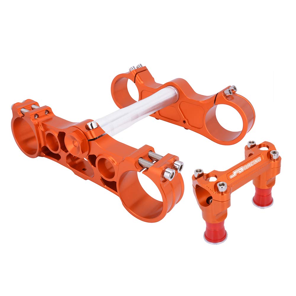 AnXin Motorcycle Triple Tree Clamp Mount Fork + Handle Bar Risers