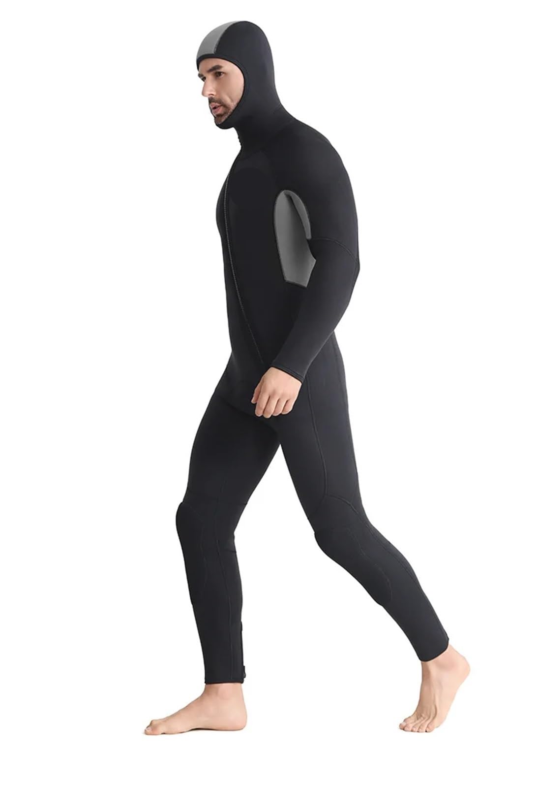 Combinaison de Plongée Néoprène Combinaison de plongée Une pièce 5mm, Chapeau épais Thermique for Hommes, Natation d'hiver, Surf Flottant pour plongée Snorkeling