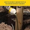 Stanley F996 Fence Post Mix | Concrete Alternative Expanding Foam | Easy to Use, Fast Installation 1x (Component A,B) 12.7 fl oz and 10.1 fl oz | Includes Goggles and Gloves, 2 Bottle | 1 Pack