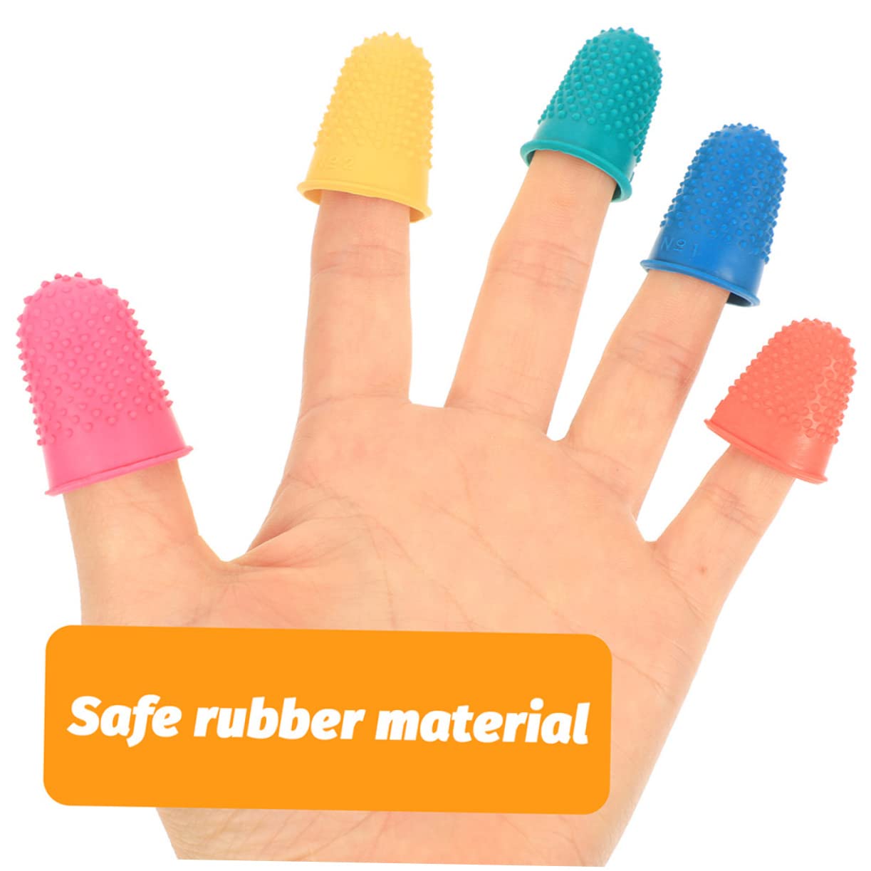 CALLARON 3 Series Dedales Antideslizantes Cubiertas Antiadherentes Para Los Dedos Protección Para Las Puntas De Los Dedos Para Los Dedos Fundas Para Los Dedos 50 piezas*3