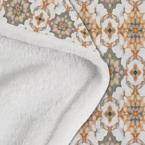 Couverture en flanelle douce au design géométrique raffiné pour décoration chic