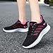 HINDOLA Womens Sneakers Lightweight Running Shoes Mesh Breathable Fashion Sneakers Athletic Comfortable Casual Non Slip Walking Shoes Rose