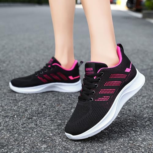 HINDOLA Womens Sneakers Lightweight Running Shoes Mesh Breathable Fashion Sneakers Athletic Comfortable Casual Non Slip Walking Shoes2
