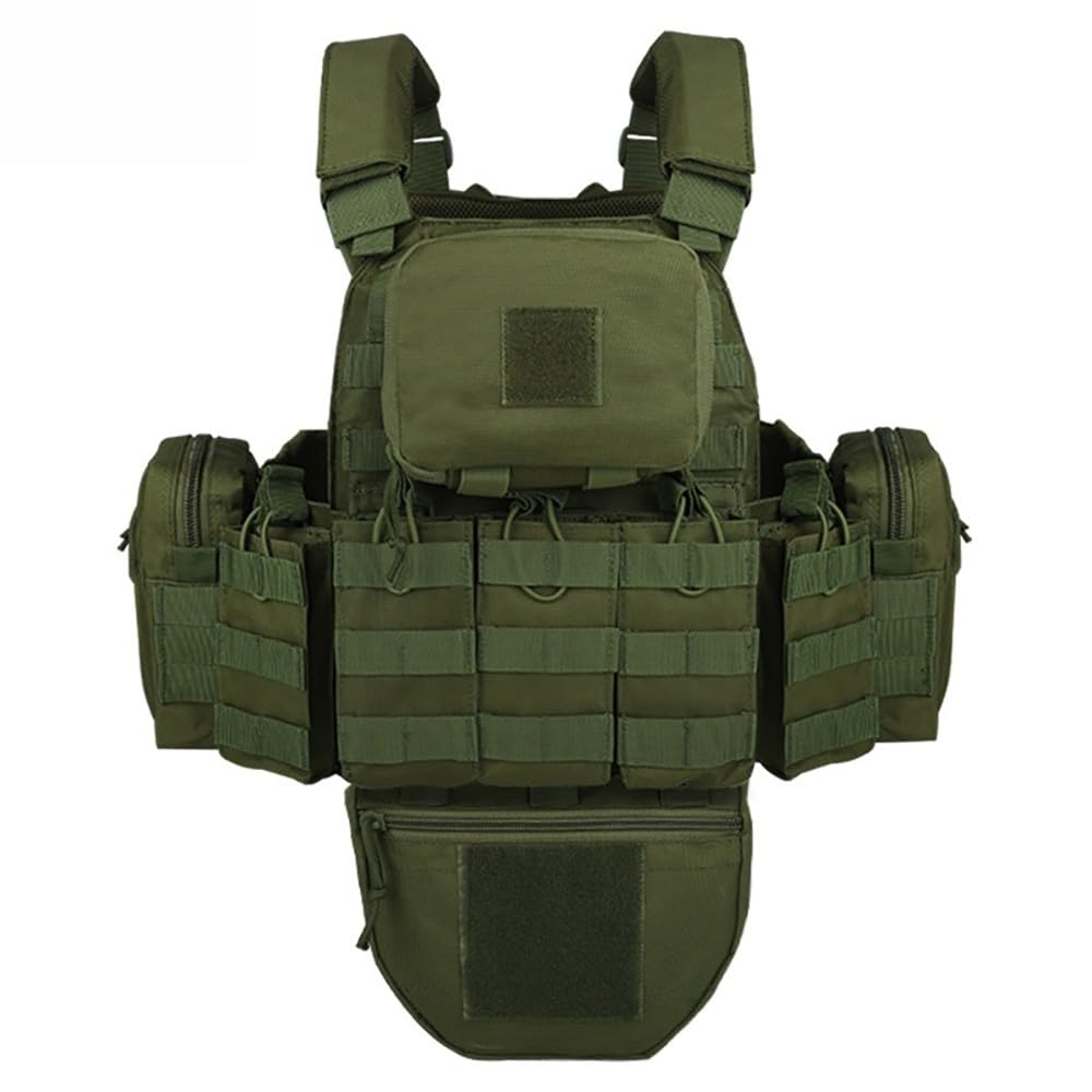 Gilet Tattico Regolabile con Tasche Rimovibili,Gilet Modulare Multitasche con Sgancio Rapido Gilet Utility Traspirante per Escursionismo Softair E attività Outdoor