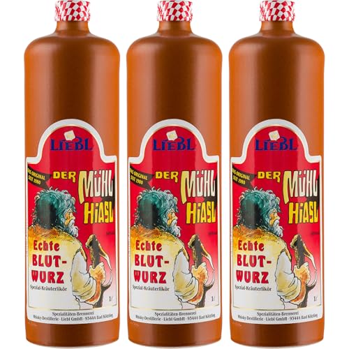 Liebl Echte Blutwurz Likör Bayrischer Wald Deutschland inkl. FeinWert E-Book (3 x 0.7 l)