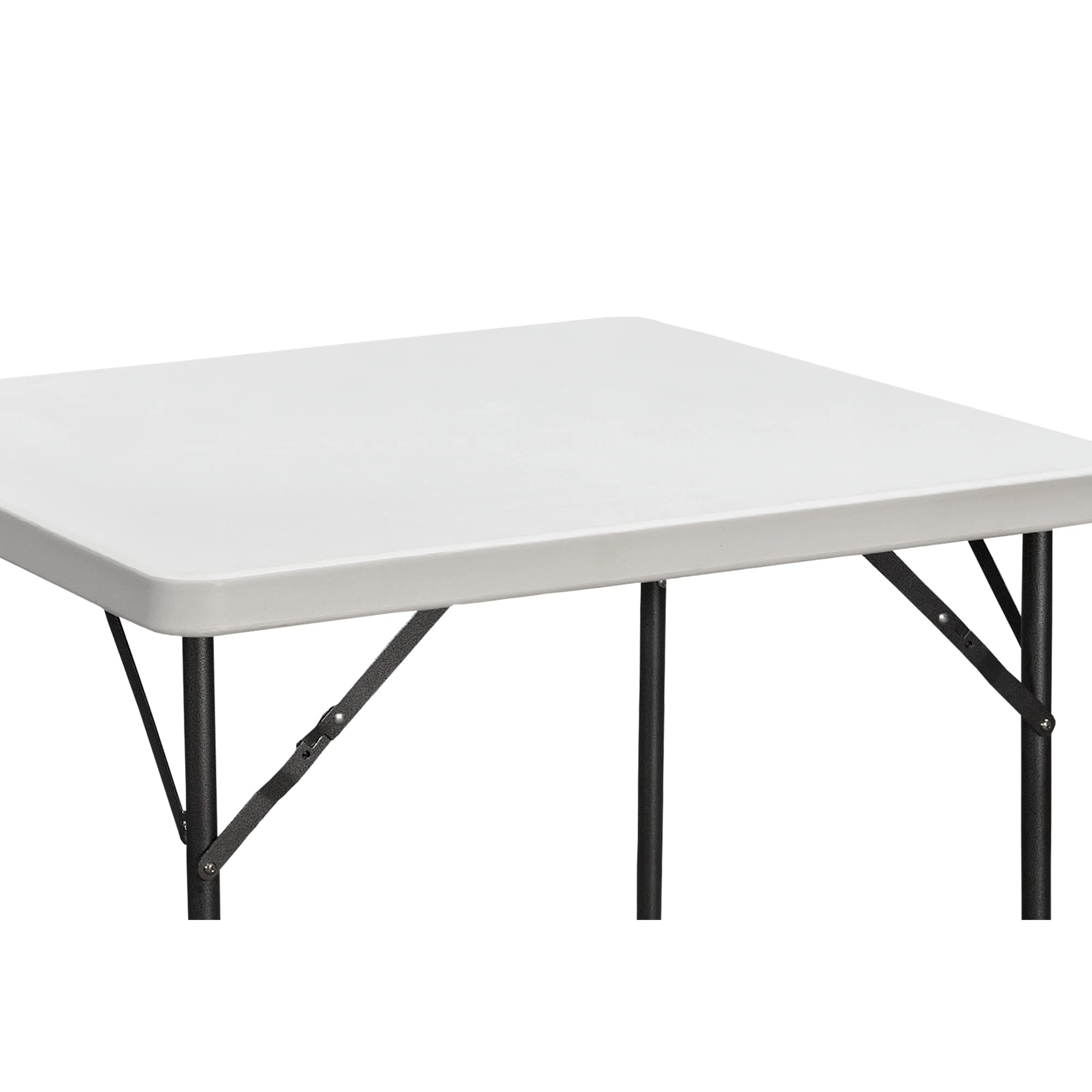 Cofan Mesa Plegable Cuadrada de Camping | Color: Blanco | Peso máximo: 120 kg | Adecuado para 6 Personas | Medidas: 88 x 88 x 74 cm