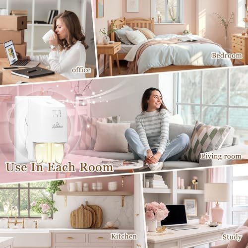Image of Plug Ins Air Fresheners Refills, Summer Scents Wall Plug in Refill, 12ct | Peony, Jasmine, Orchid, Lilac, Compatible with Air Wick & Glade, Scented Oil Refills for Home, Bathroom, Bedroom, Office