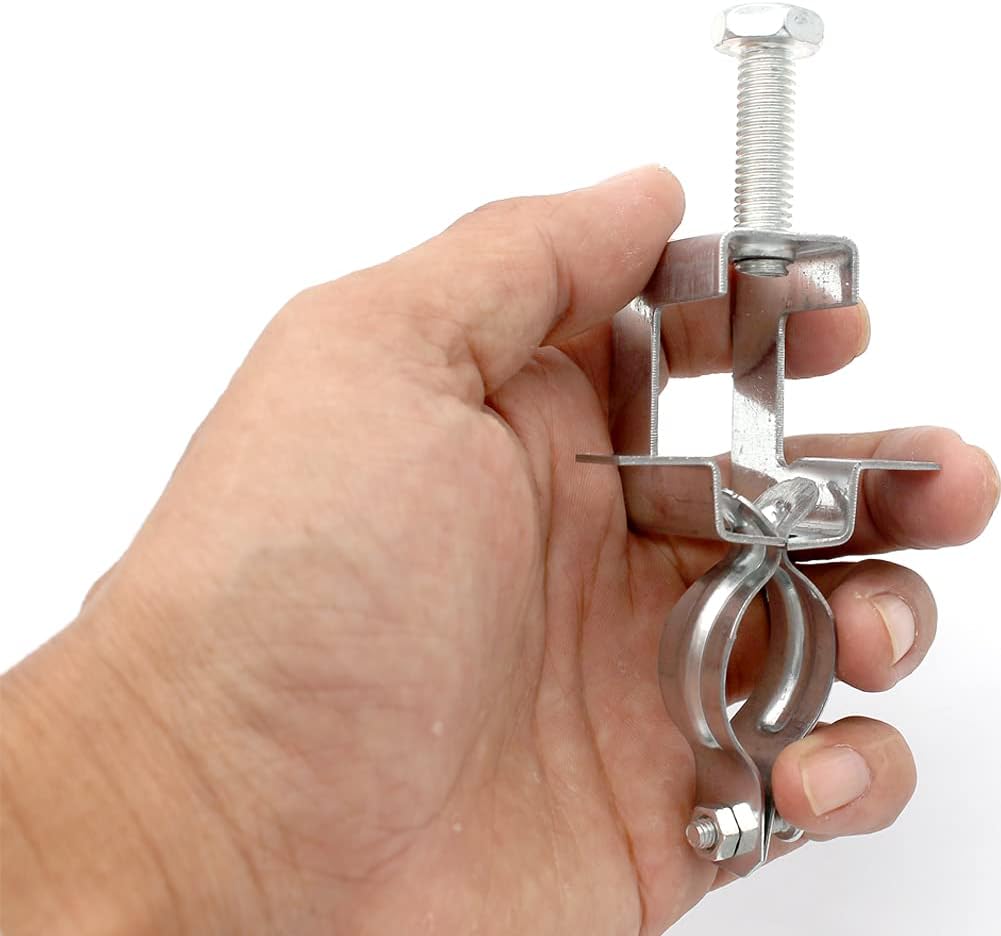 10Pcs Cable Clamp for Pipe, Conduit Hanger with Beam Clamp, Cable Hangers for Wire, I Beam Clamps