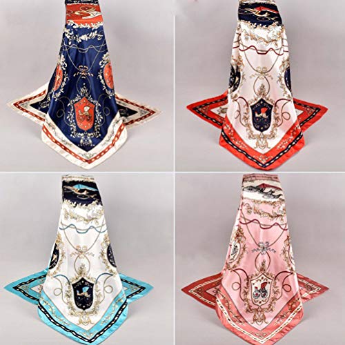 1 Unidade Lenço Touca Para Mulheres Envoltório De Cabelo De Seda Cachecol De Seda Xale Feminino Band